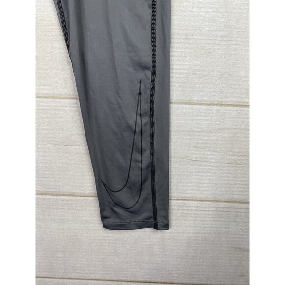 Nike Pro Compression Pants Men's XL Gray Black 3/4 Dri-Fit Training Tights - Picture 6 of 9